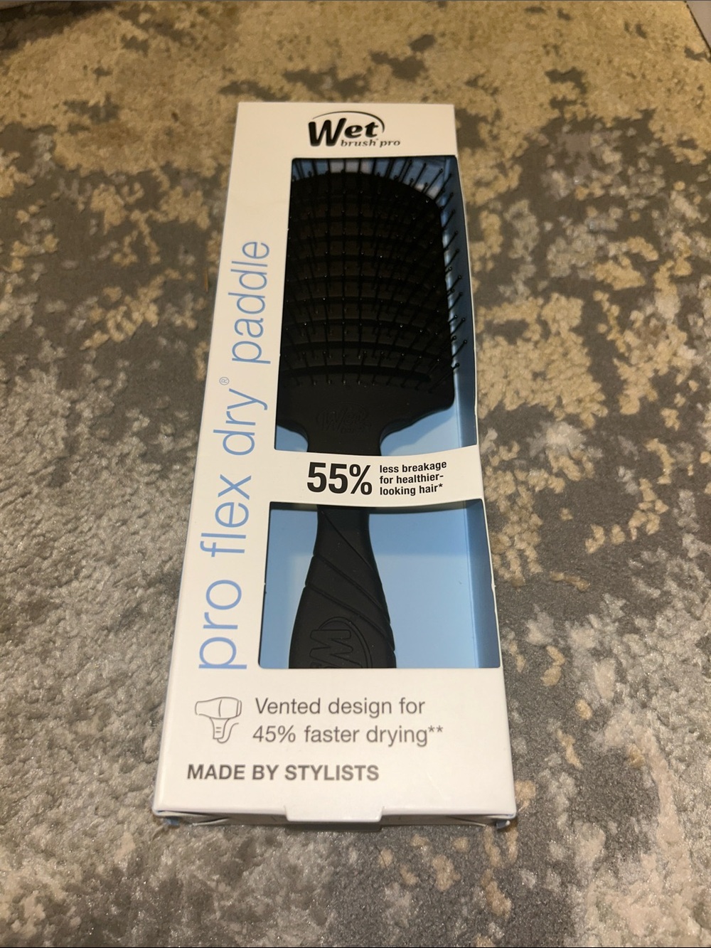 WetBrush Pro Flex Dry Paddle Hair Brush - Black